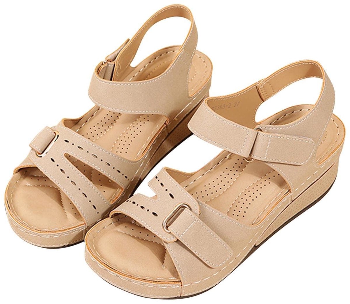 Orthopedische Sportsandalen voor Dames - Open Teen en Slip-On - Grijs