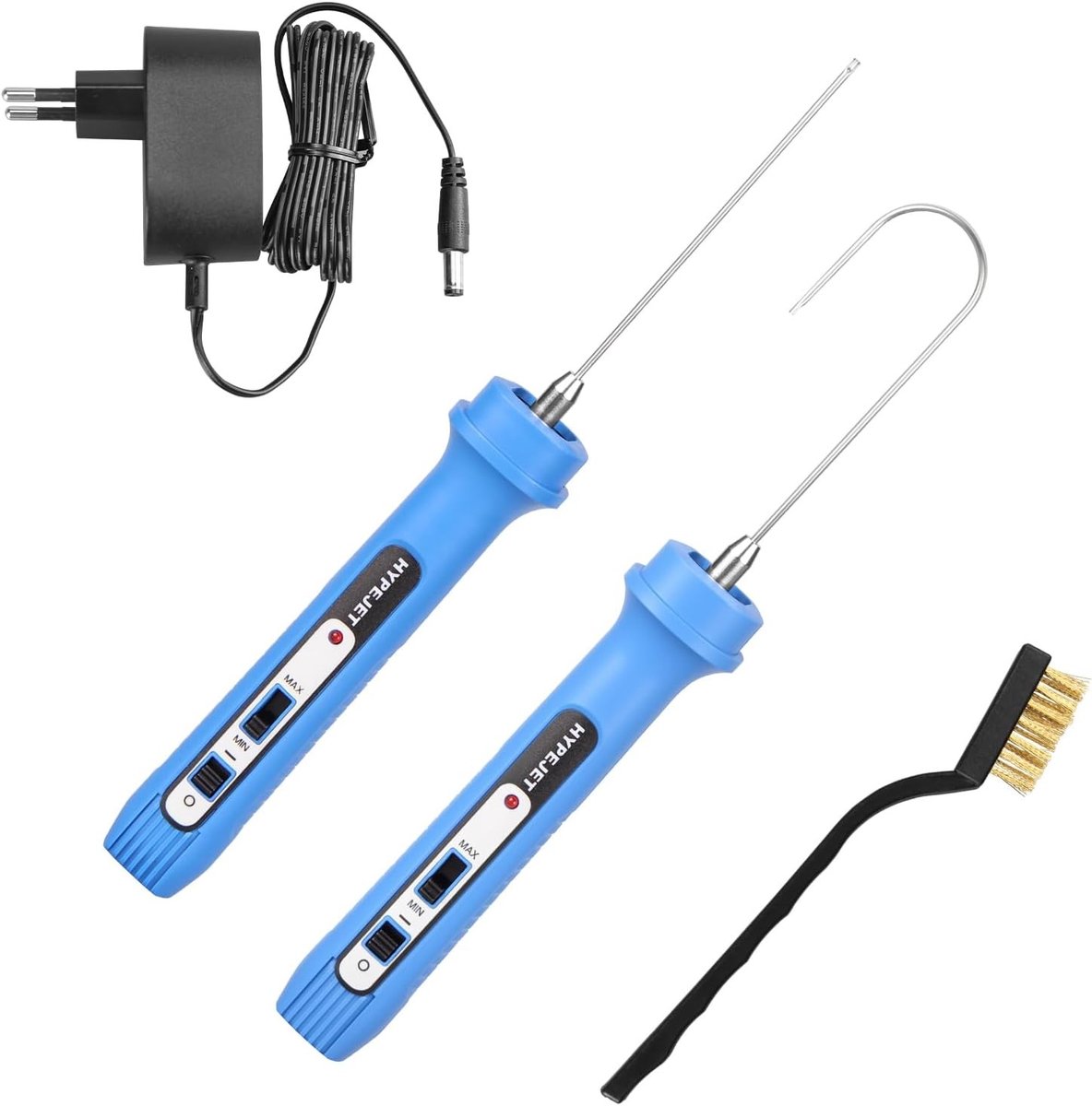 Elektrische Styrofoam Cutter Set van 2, 100-240V 15W, Warmtedraad Snijder voor Schuim, Styrofoam en Foam Lijm, 10 cm + Buigfunctie voor Precisiewerk