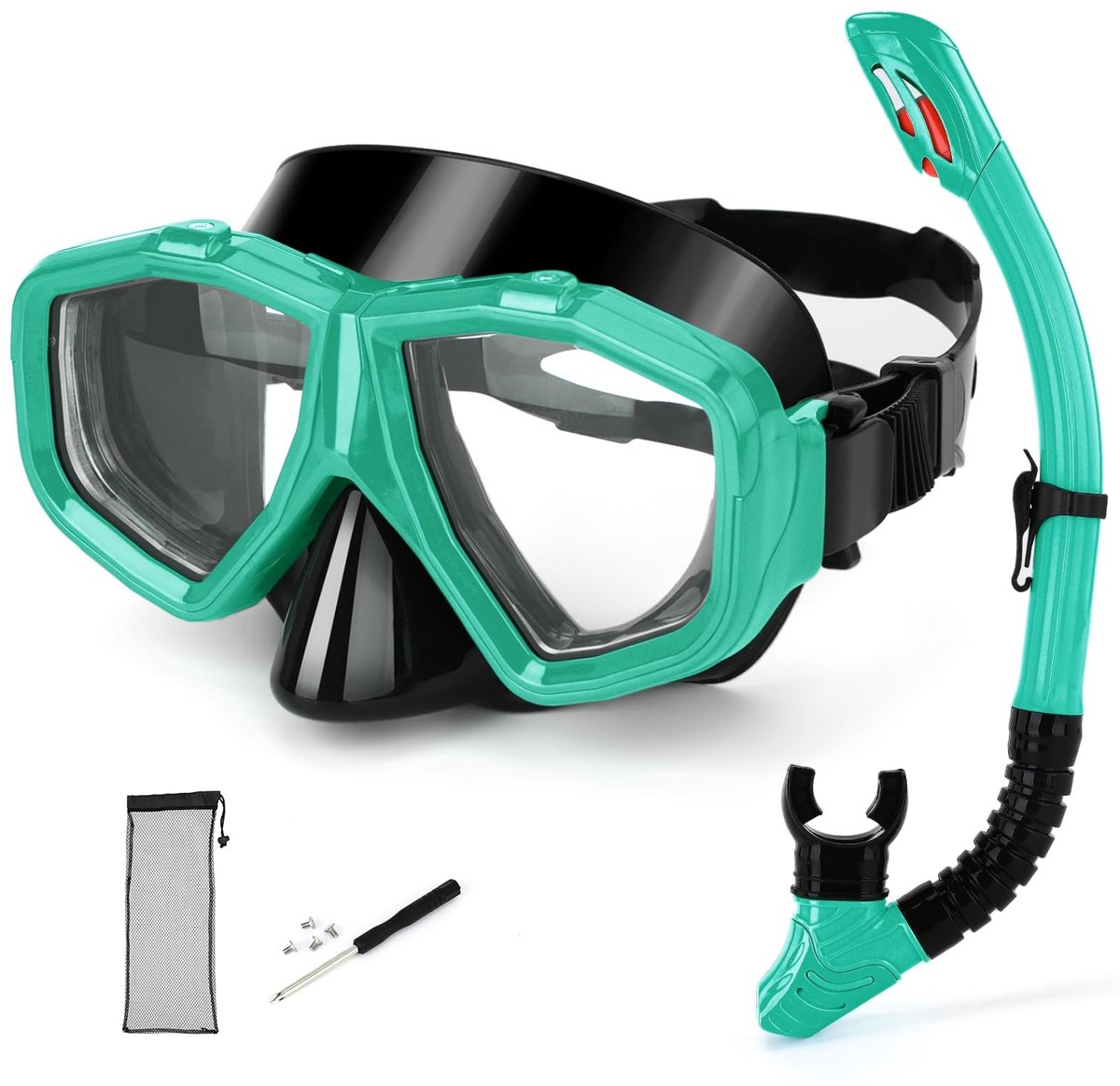 Snorkelset voor Volwassenen en Tieners - Myopie en Anti-Fog