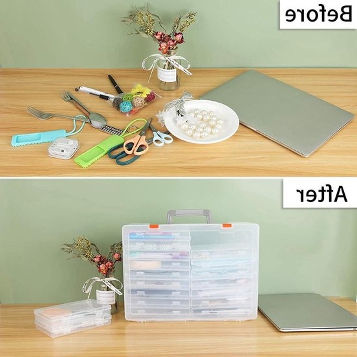 Foto Opbergdoos - Foto Organizer - Foto's Bewaren - Zuurvrij Materiaal - 120 Foto's Per Hoes - Transparant