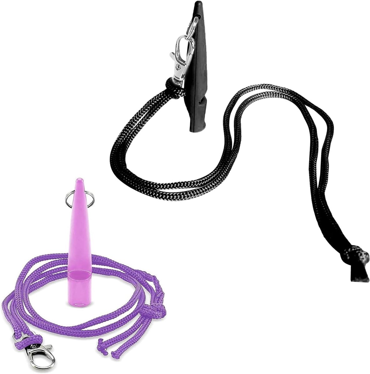 Professionele Hondenfluit Set van 2 - Handige Lange Afstandsfluitjes voor Hondentraining met Lanyard en Goede Frequentie