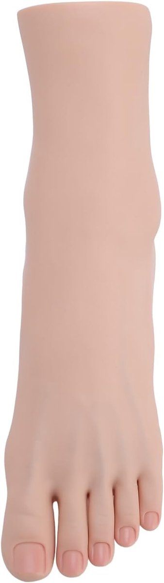 Flexibel Silicone Voetmodel voor Nagelkunst en Schoonheidstrainingen, Realistisch en Zacht voor Professionele Toepassingen