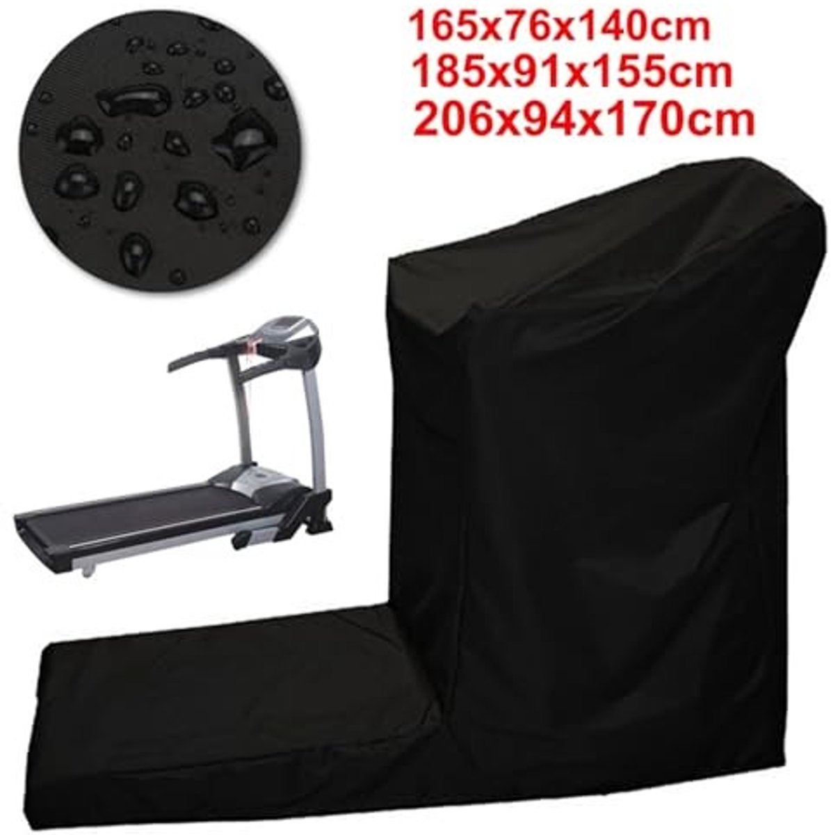 Loopband hoes - Bescherming voor hardloopmachines - 165x76x140 cm