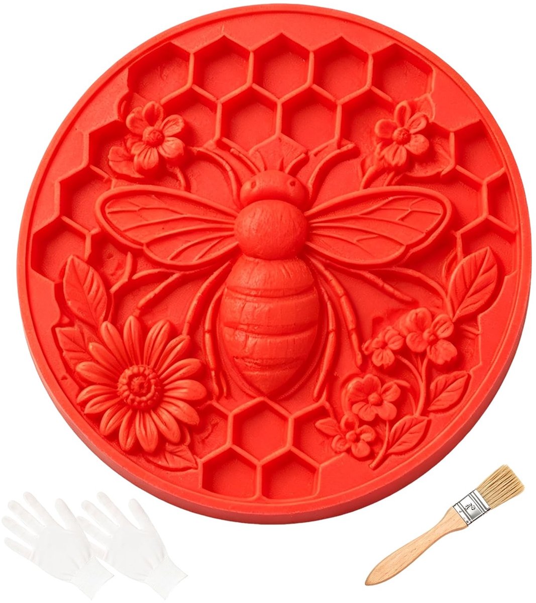 Reusable stepping stone - Zonnebloem - Rood