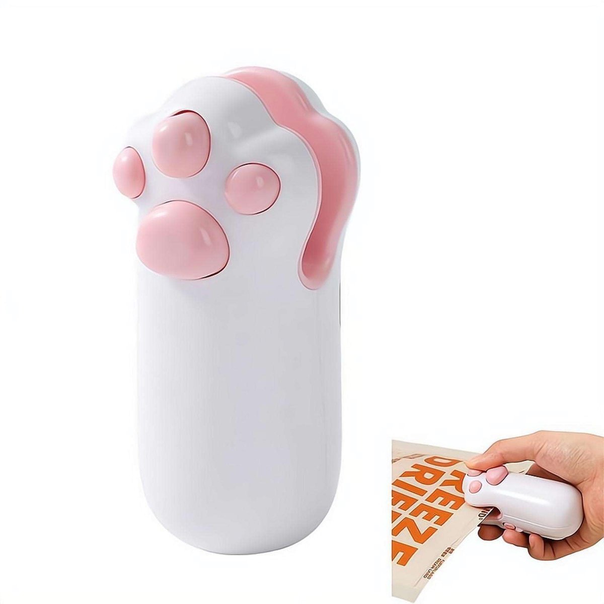 Handheld Mini Snack Sealer - Draagbare Magnetische Verpakking Wit