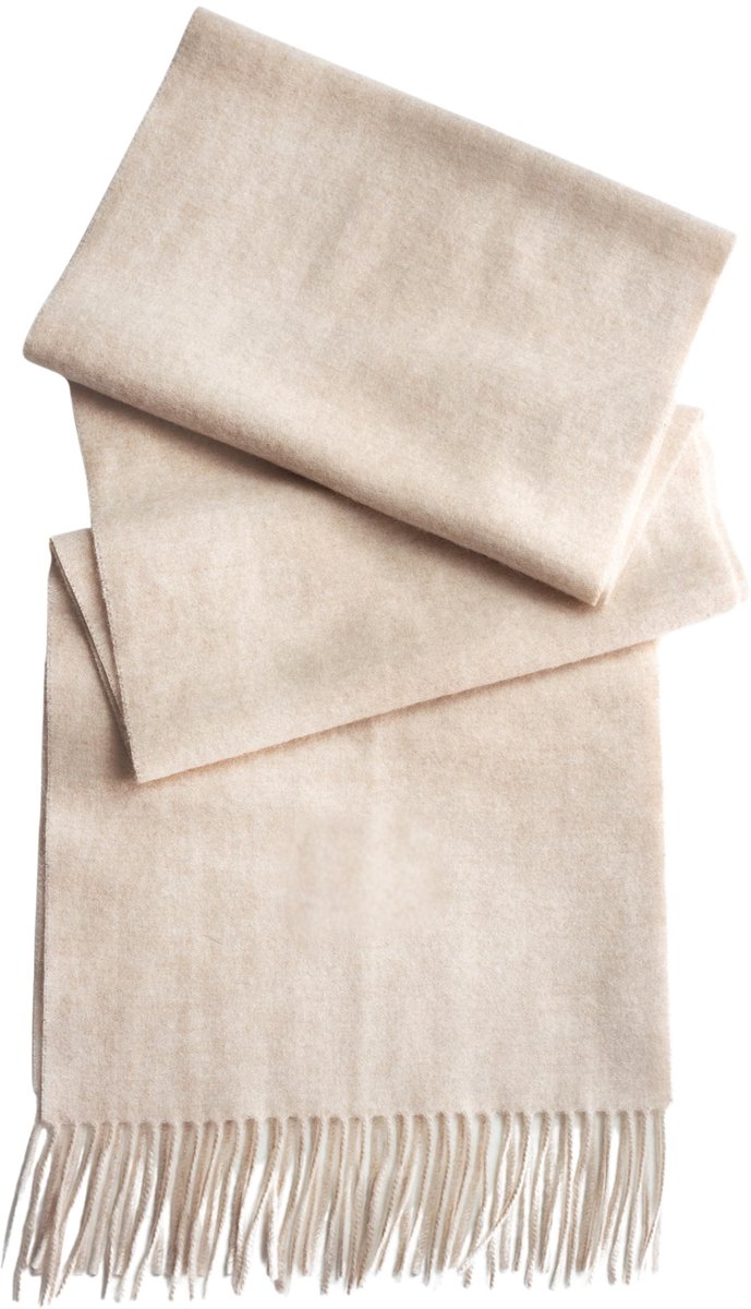 Cashmere Sjaal voor Dames - 100% Katoen - Crèmekleurig