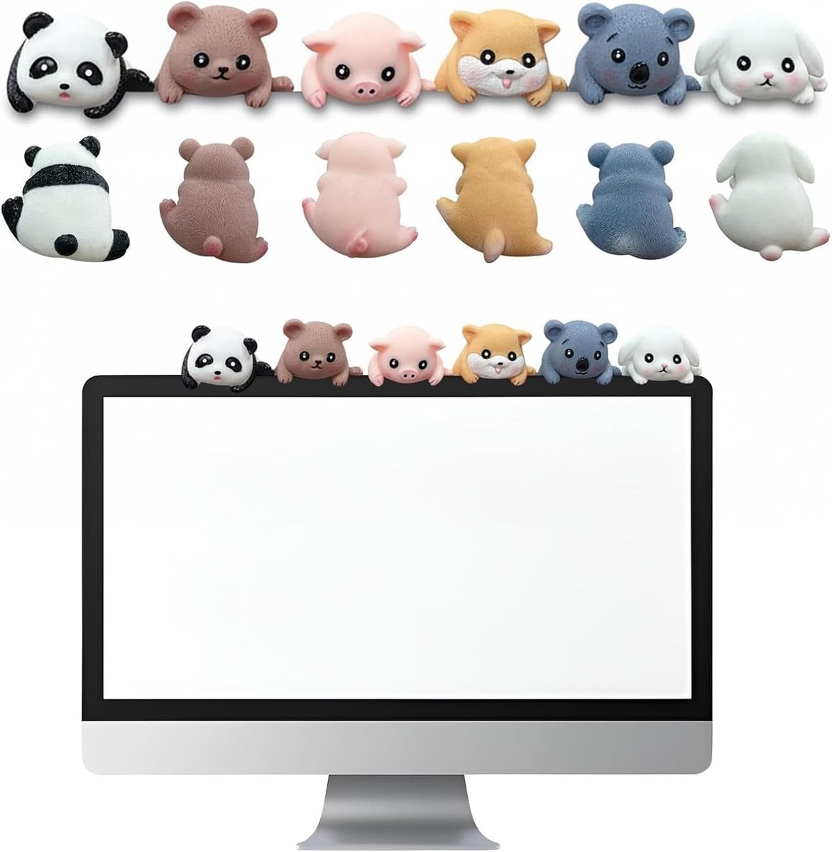 Diverse Dieren Kantoor Gadgets, Decoratieve Mini Figuren voor Creatieve Werkruimtes