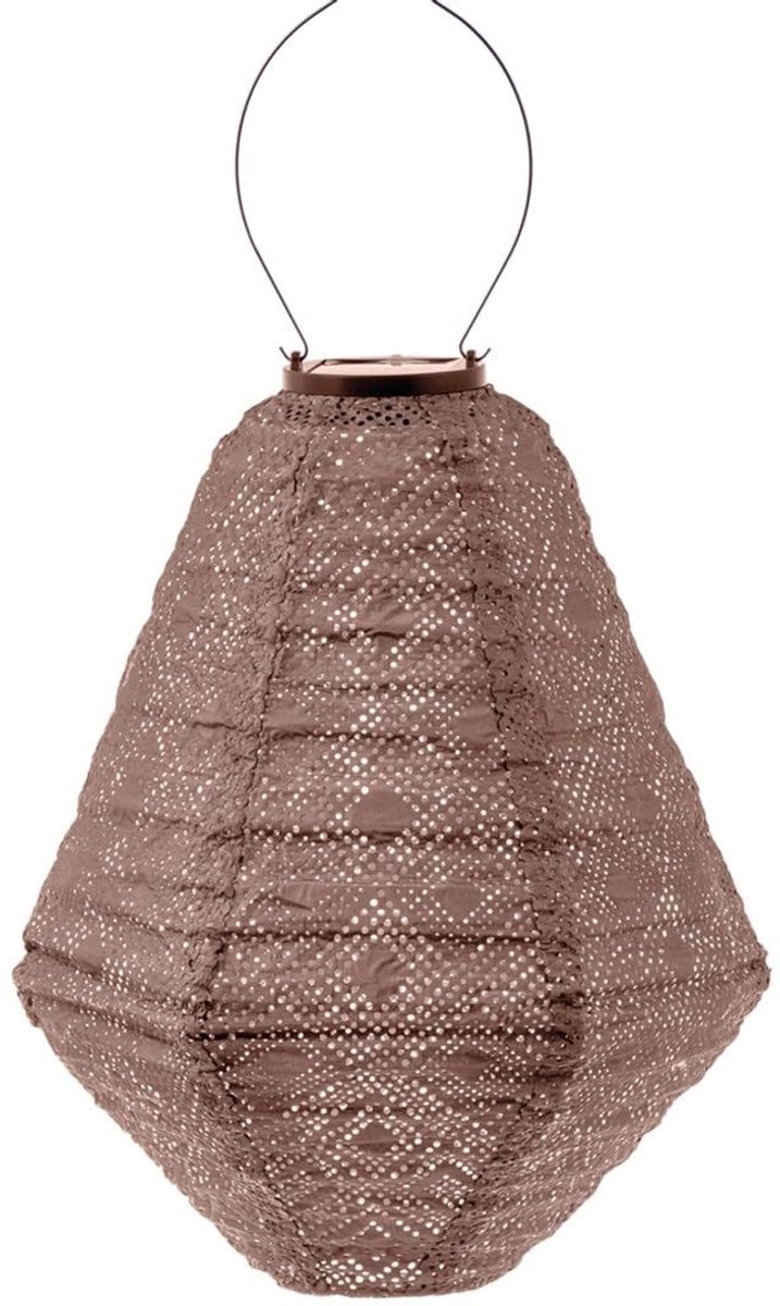 Zonne-Lantaarn voor Buiten - 30cm Mocha Mousse