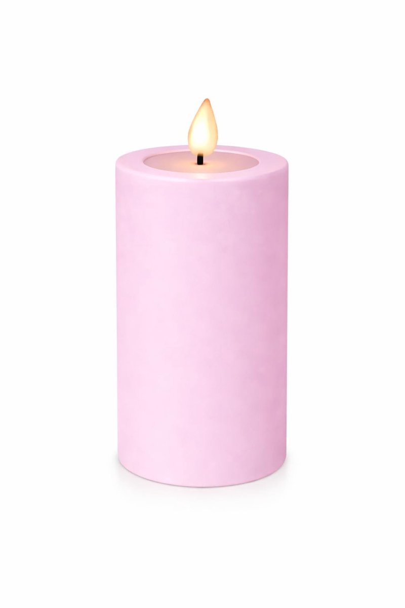 LED Buitenkaars met Realistische Vlam - Warm Wit Licht - Roze