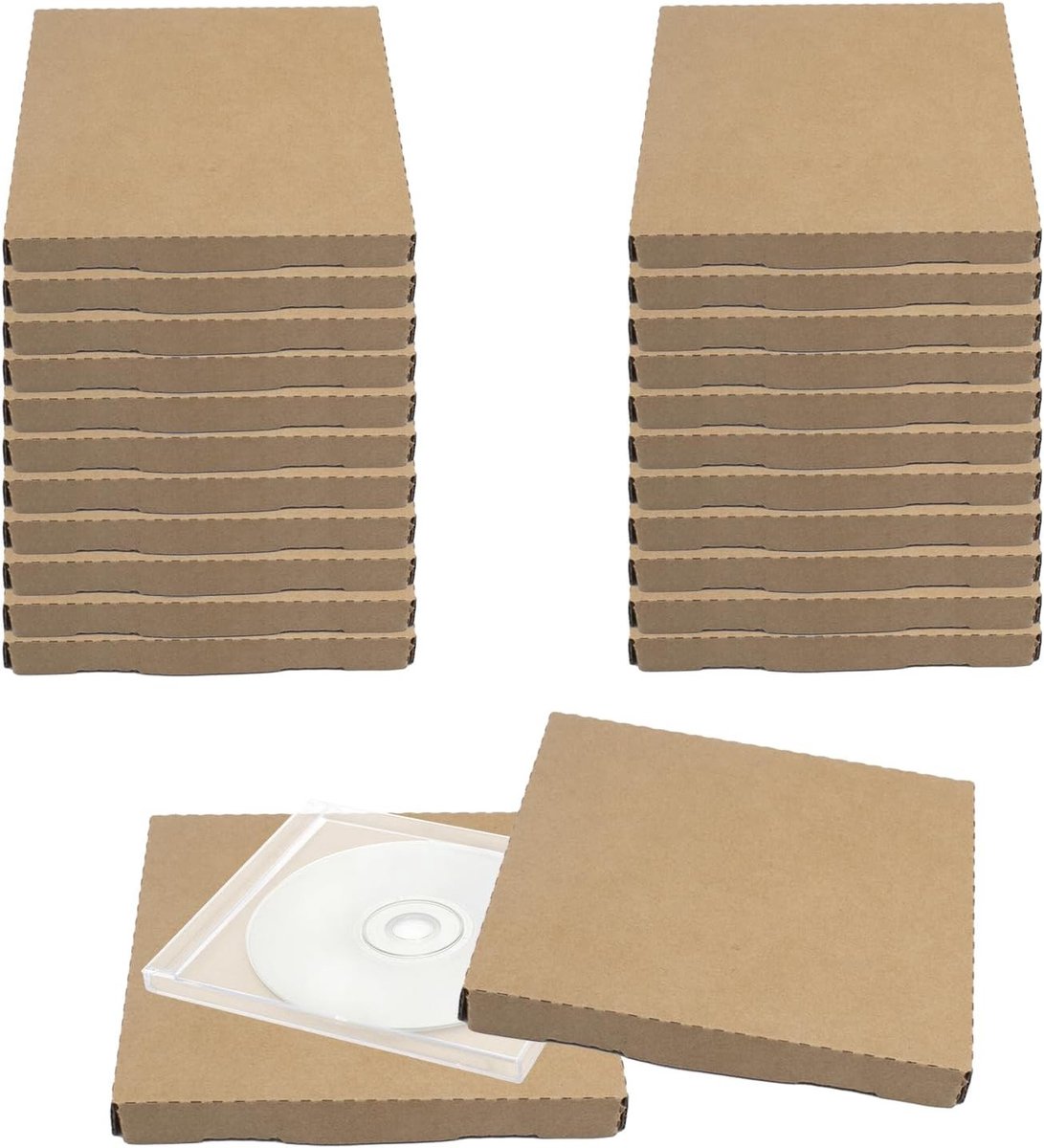 25 CD/DVD hoezen voor standaard DVD's, bescherming tegen krassen en schade, 126 x 145 x 12 mm, ideaal voor archivering en opslag