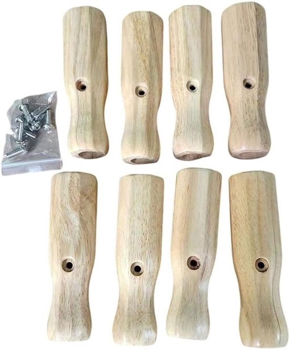 Tafelvoetbal Handvatten - Voetbaltafel Handgrepen - Sport Spel - Antislip Groef - 8 stuks - Geel
