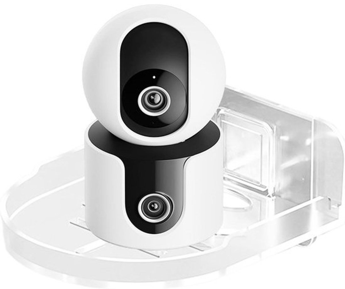 Zwevend Camera Wandrek - Babyfoon Houder - Veiligheid Monitoren - Installatie Zonder Boren - 12 x 9.5 cm - Transparant