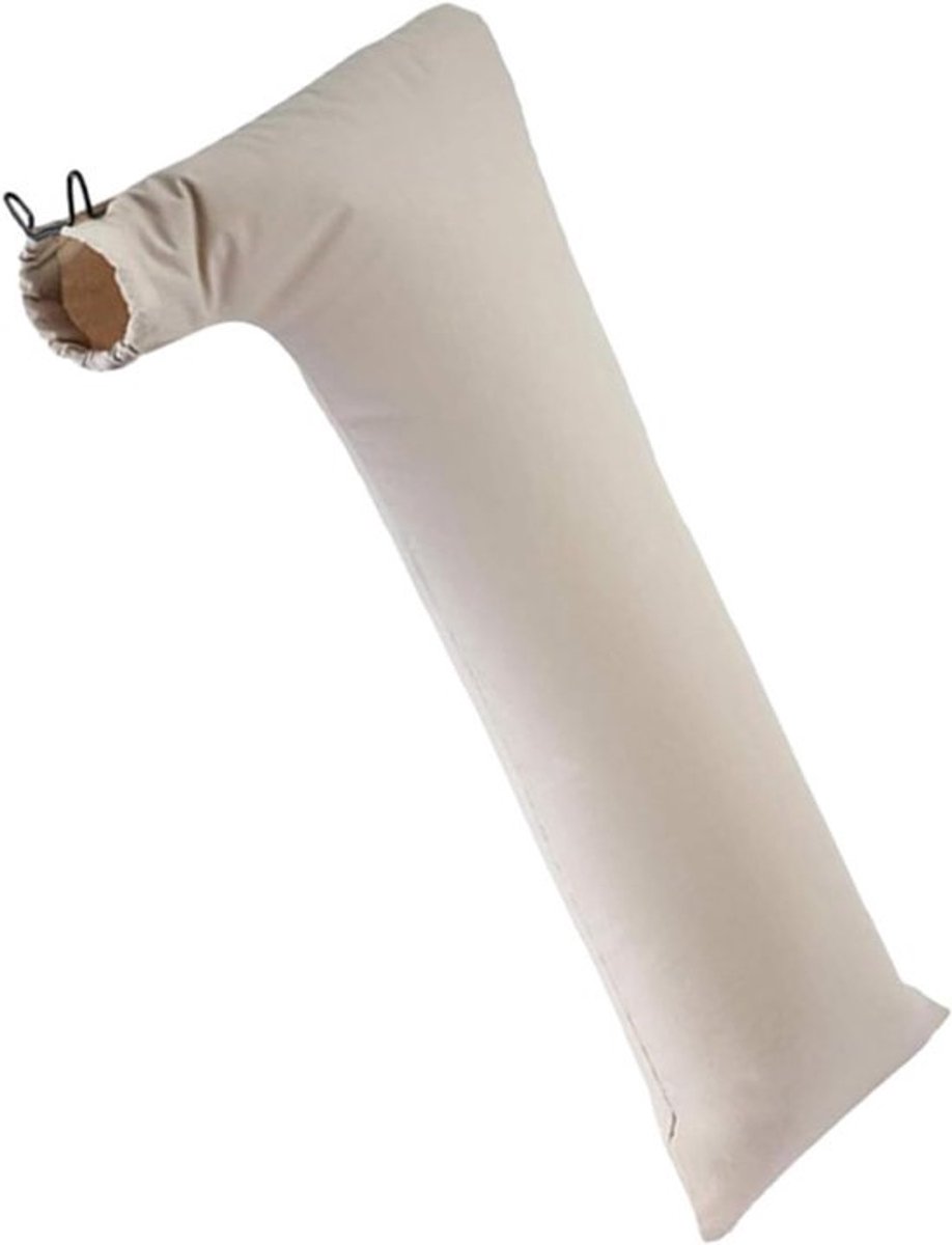 Tafelzaag Stofafscheider Tas - Stofkap Zak - Werkplaats Schoonhouden - Met Rits - 735 cm x 235 cm - Wit