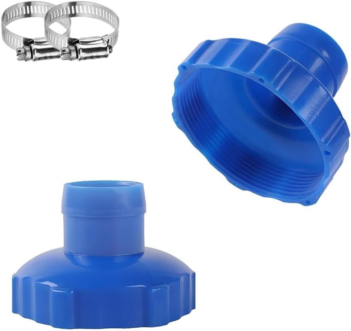 Set van 2 skimmer slangadapters Ø 80 mm naar Ø 38 mm, kleine adapter voor zwembadfilters en afzuiging
