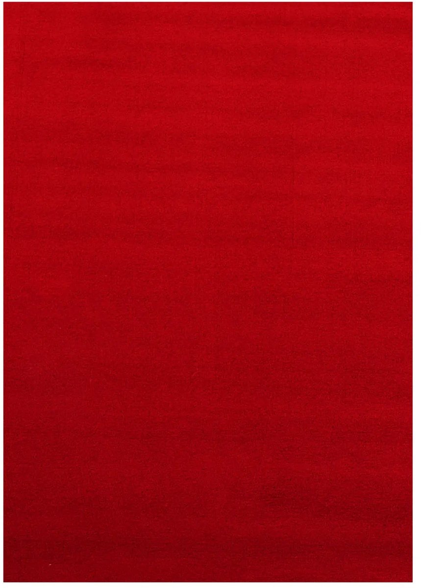Dutch XXL Wasbaar Vloerkleed | Tapijt | Sky | Uni | Rood | 60x110 cm