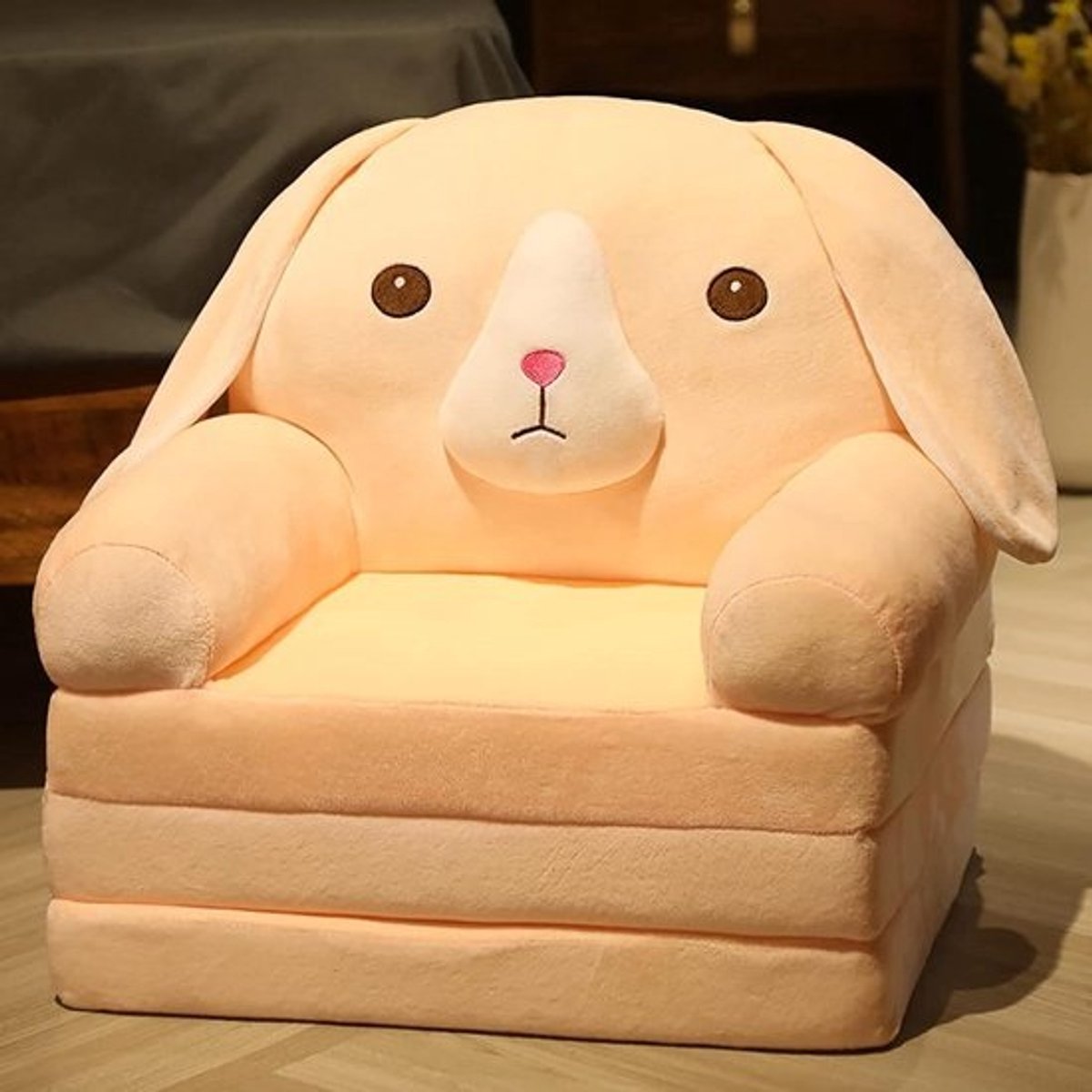 Kinderbank Opvouwbaar - Fauteuil Bed Peuter - Spelen Lezen Dutje - Afneembare Wasbare Hoes - 50x40x52cm - Cartoon