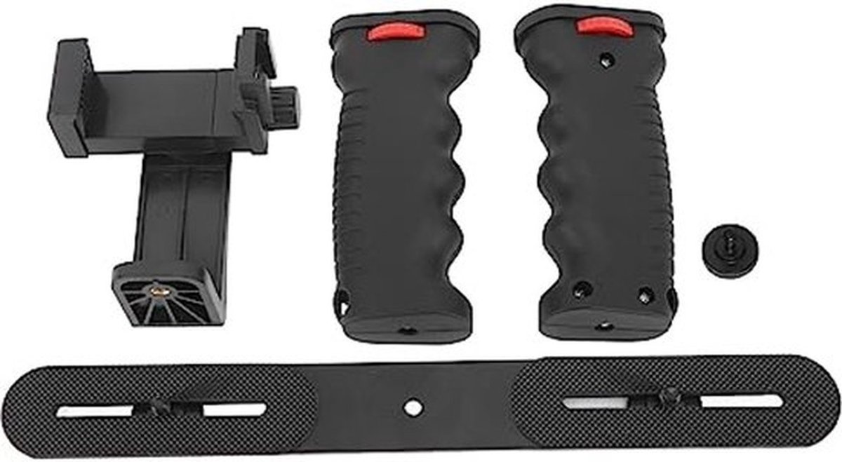 Smartphone Video Systeem, Aluminium Telefoon Stabilizer Statief Bevestiging met 1/4 Inch Schroefdraad, Koude Schoen Bevestiging, Telefoon Video Stabilizer Grip