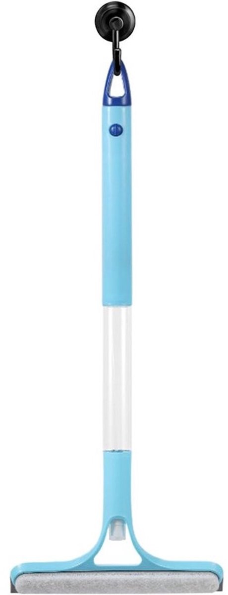 Ruitenwasser - Schoonmaakwisser - Streeploos Reinigen - Geïntegreerde Sprayfunctie - 58x21.5 cm - Blauw