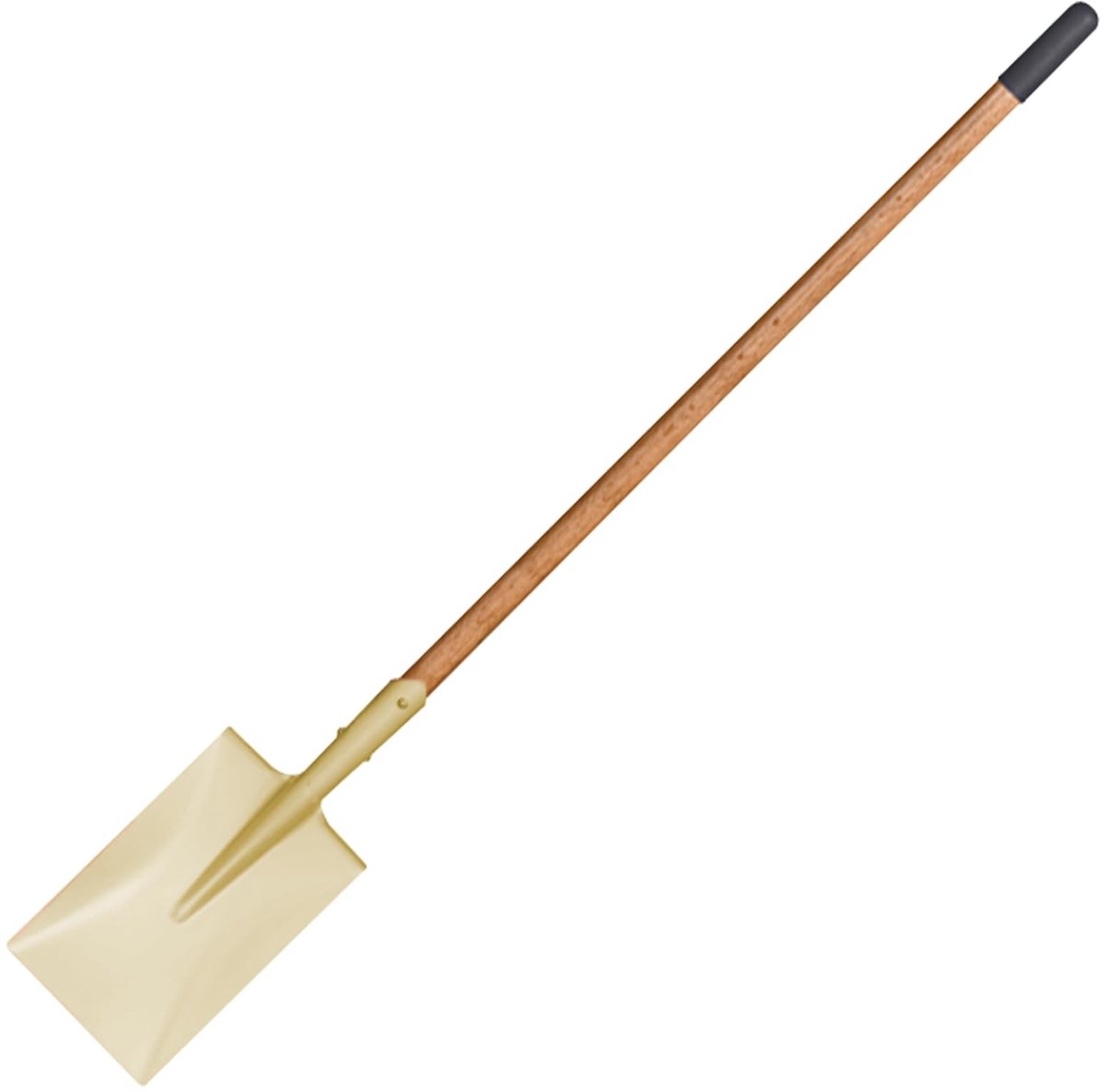 Niet-vonkende rechthoekige schop - Houten handvat 48 inch