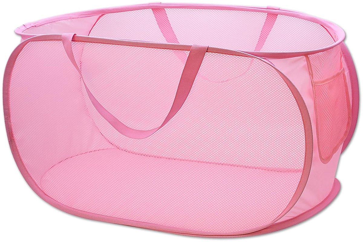 Wasmand met Opvouwbaar Ontwerp - Roze