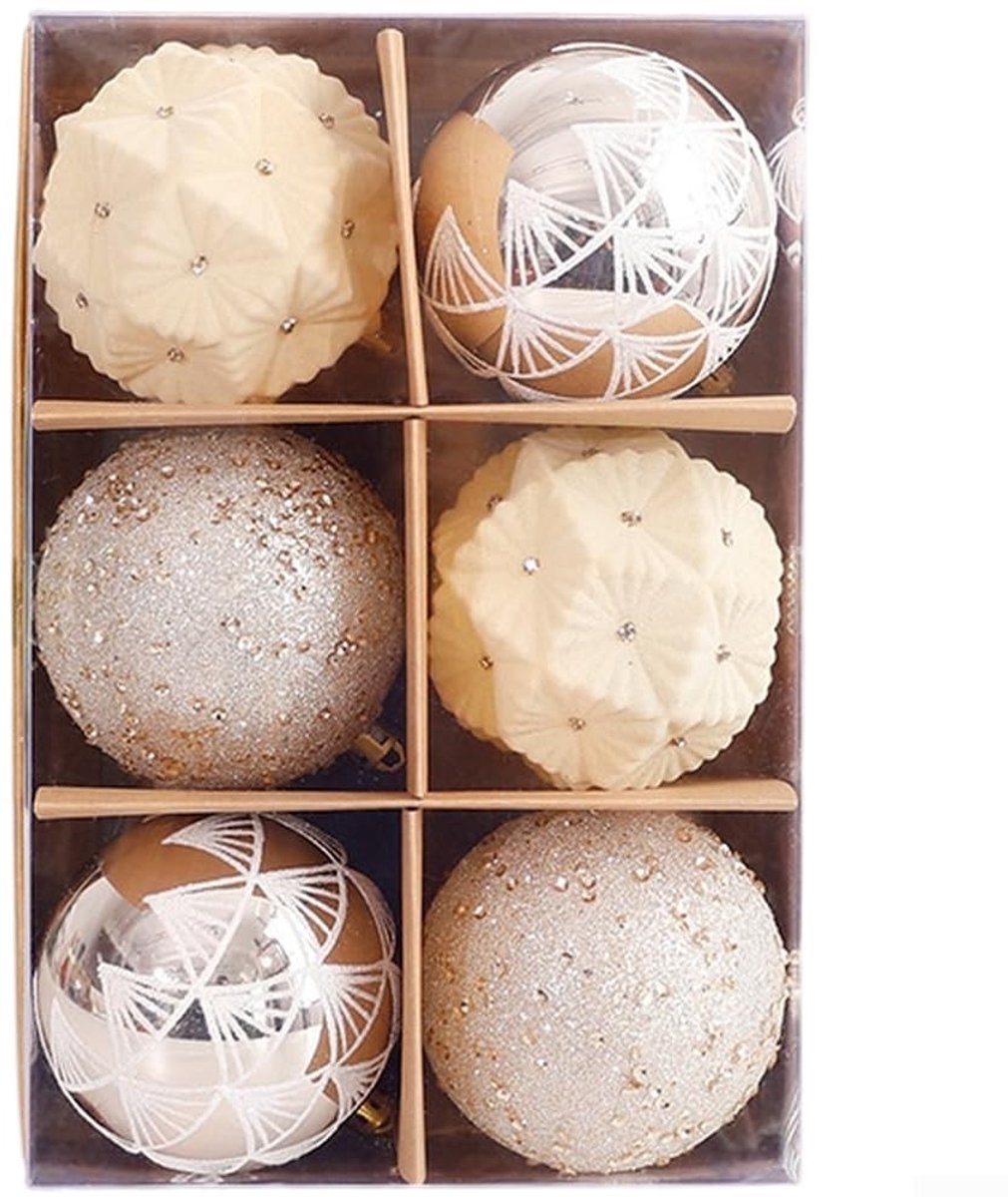 Kerstbal Ornamenten Pack - Rode Tint - 8,5 cm