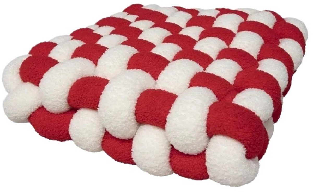 Handgeweven Knoopkussen - Veelkleurig