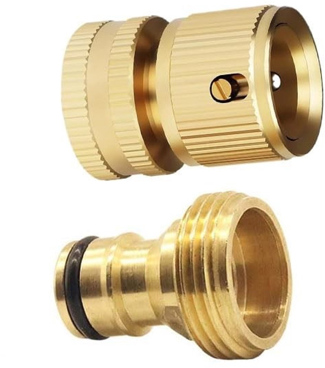 Tuinslang Snelconnector - Messing - 3/4 inch