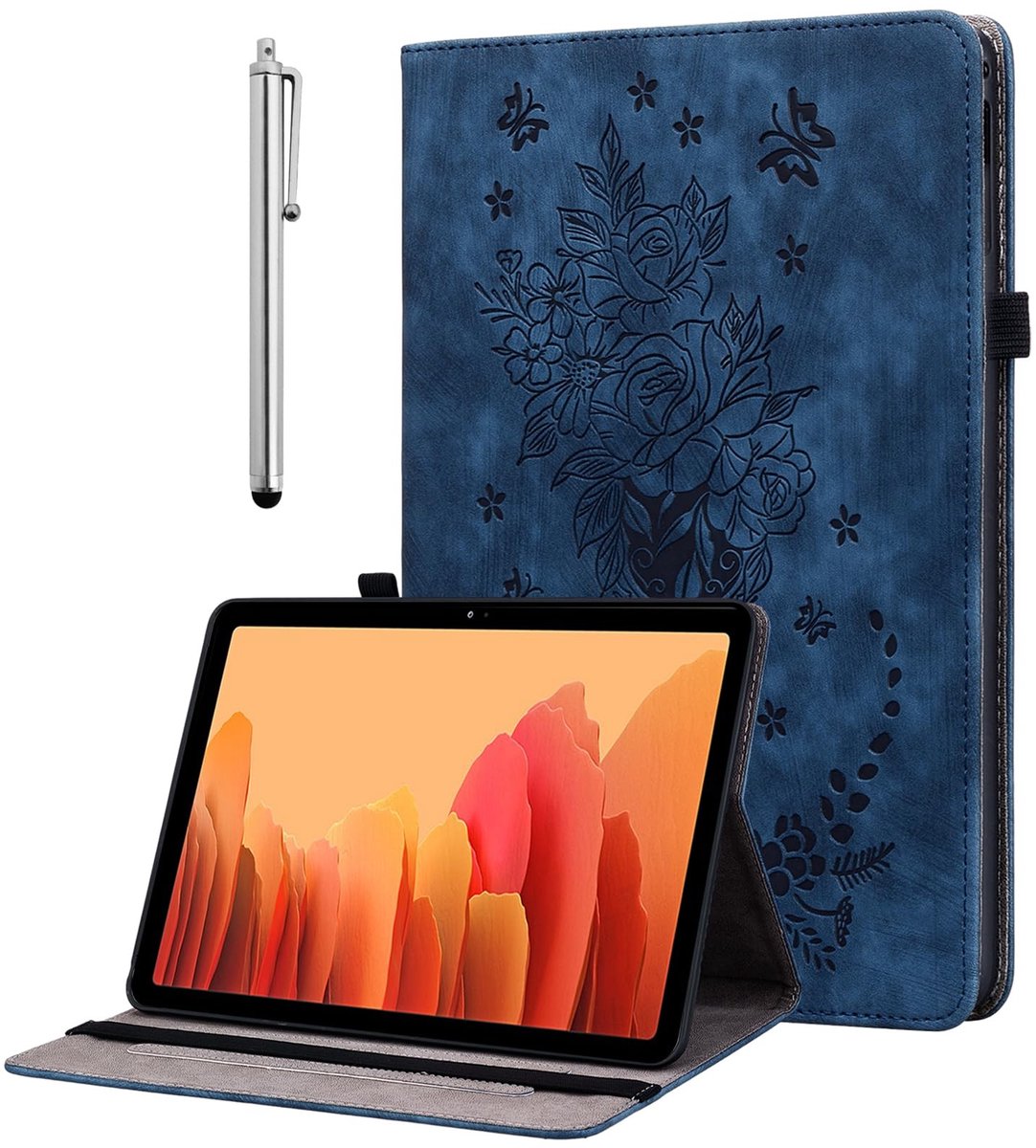 Tablet Hoes voor Lenovo Tab M11 - Multi-Angle Flip met Stylus Houder - Blauw