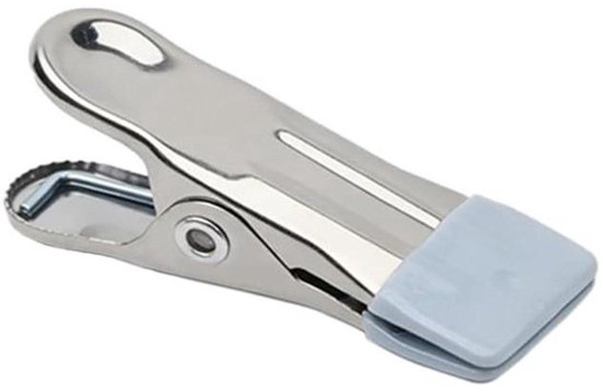 Wasknijpers Roestvrij Staal - Kledingklemmen Antislip - Kleding Ophangen - Geen Afdruk Klemmen - 30 Stuks - Grijs