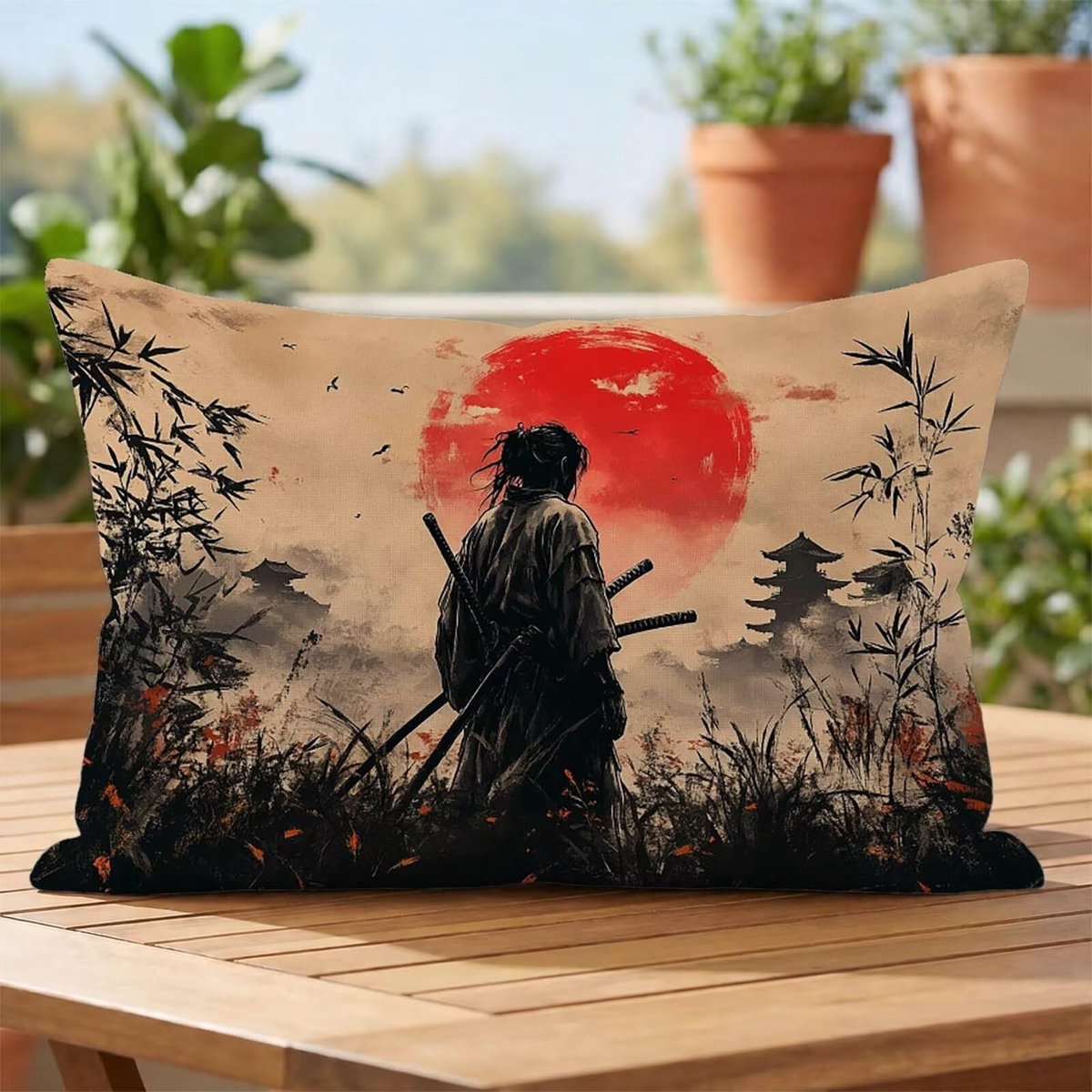 Linnen Kussenslopen Set - Dubbelzijdig Bedrukt 70 x 90 cm