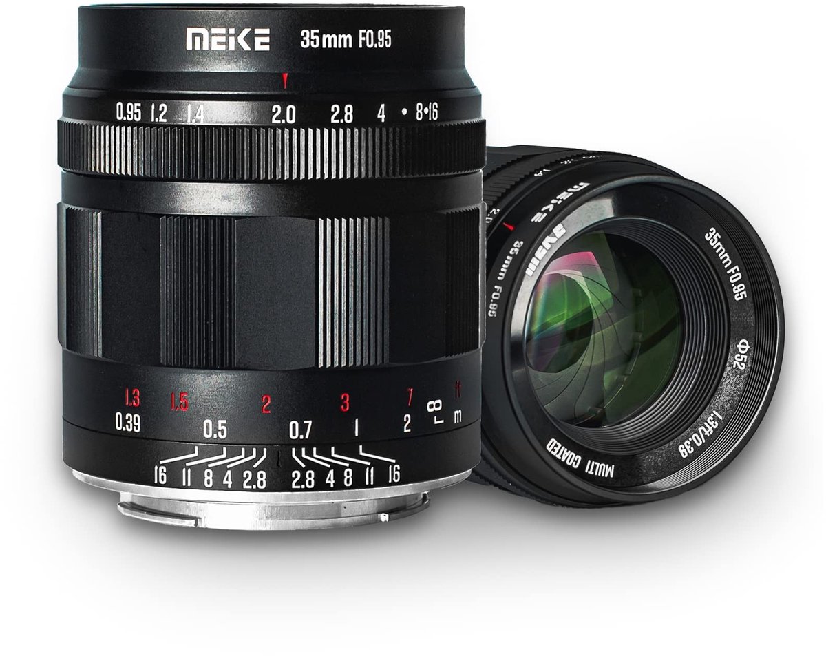 35mm f0.95 Prime Lens - Handmatige Focus voor M43 Camera's