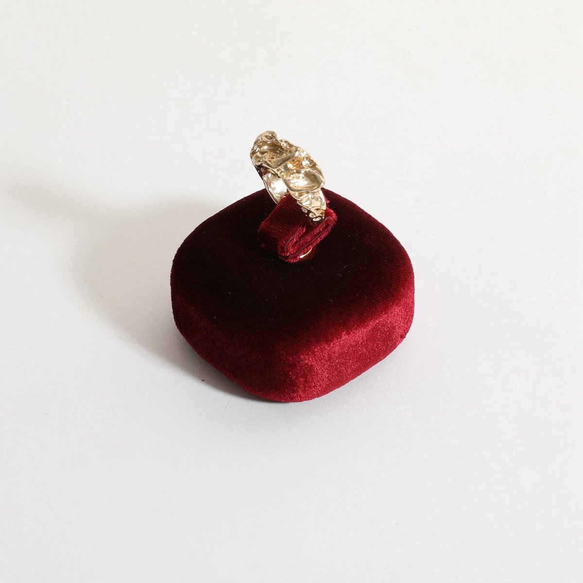 Velours Ringhouder - Tafelmodel - Rood