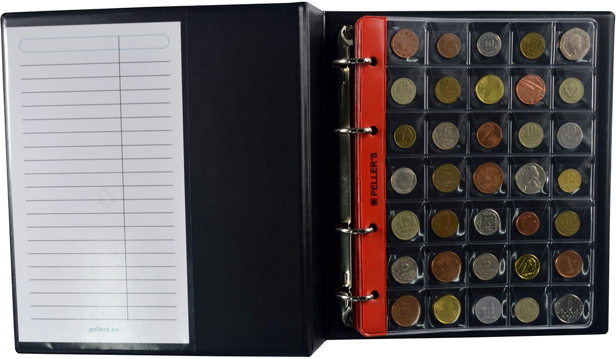 Muntalbum voor 350 Munten - Inclusief 10 Hoesjes