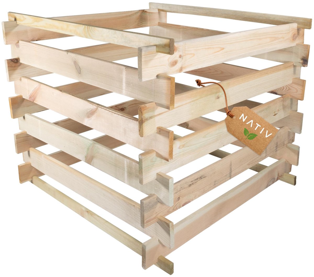 Compostbak met Houten Insteeksysteem - 400 Liter