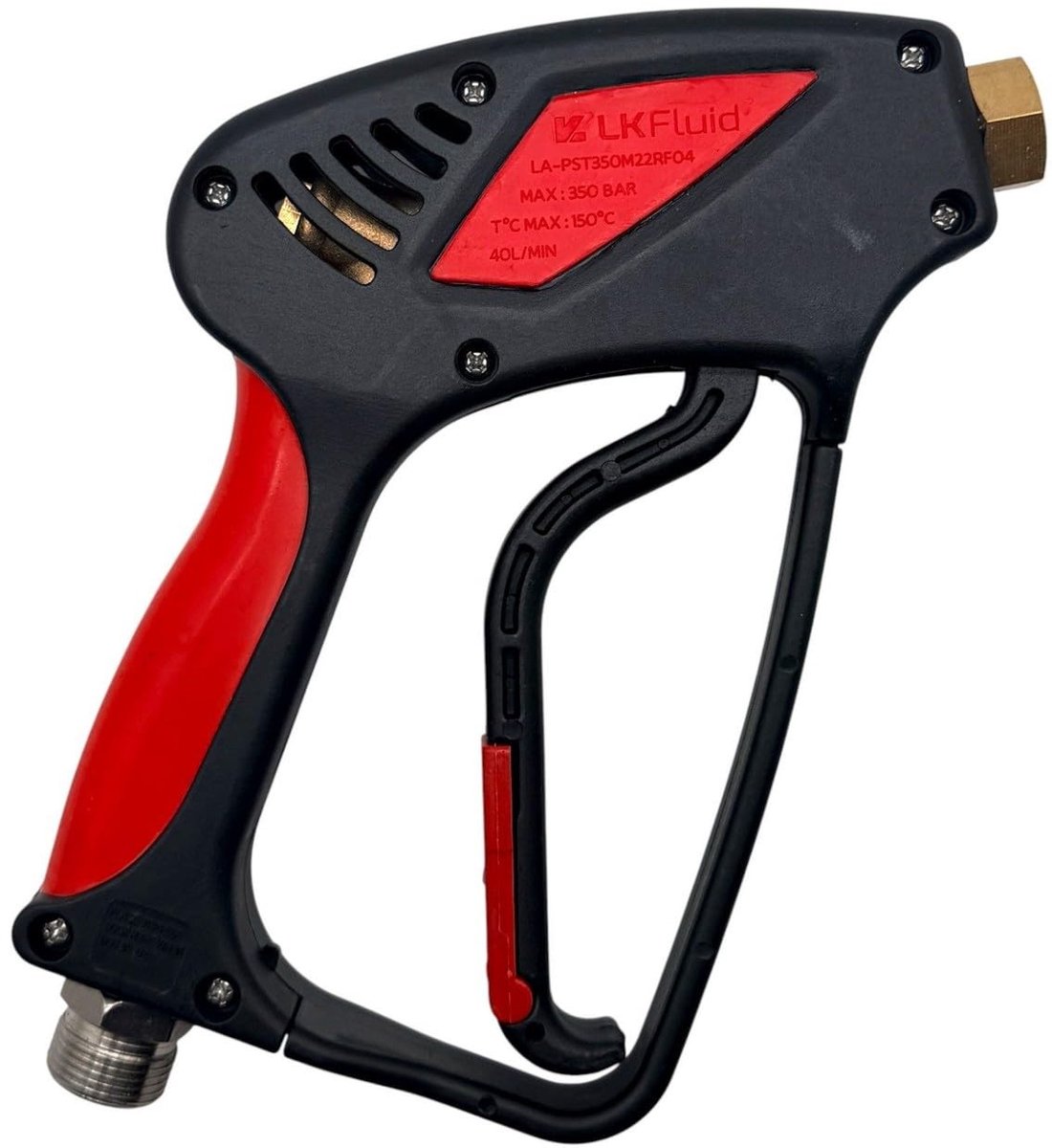 Hoge Drukpistool - 350 bar, M22 AG op 1/4 inch IG voor Warm Water