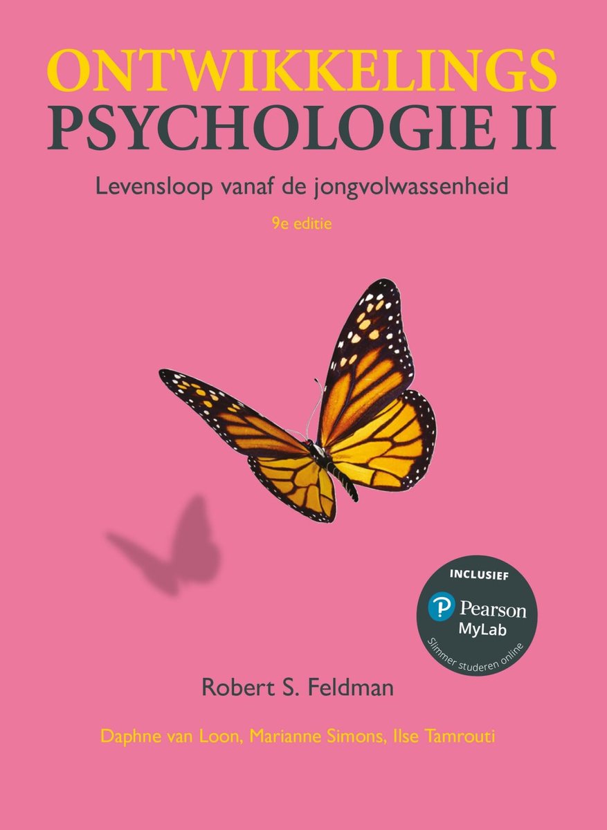 Ontwikkelingspsychologie II - Levensloop vanaf de jongvolwassenheid