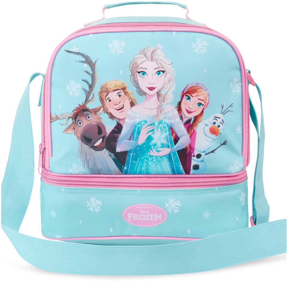 Kinderen Lunchtas - Blauw met Frozen thema