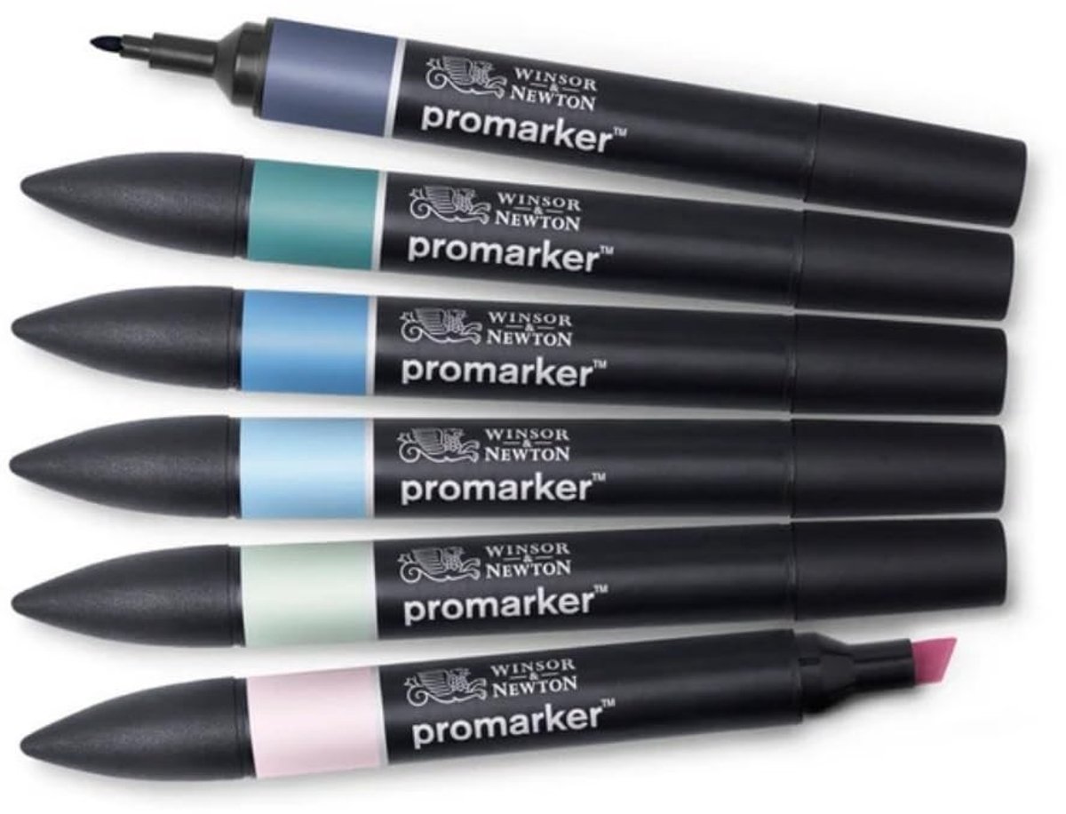 Professionele Layout Marker Set - 6 Assortiment Kleuren