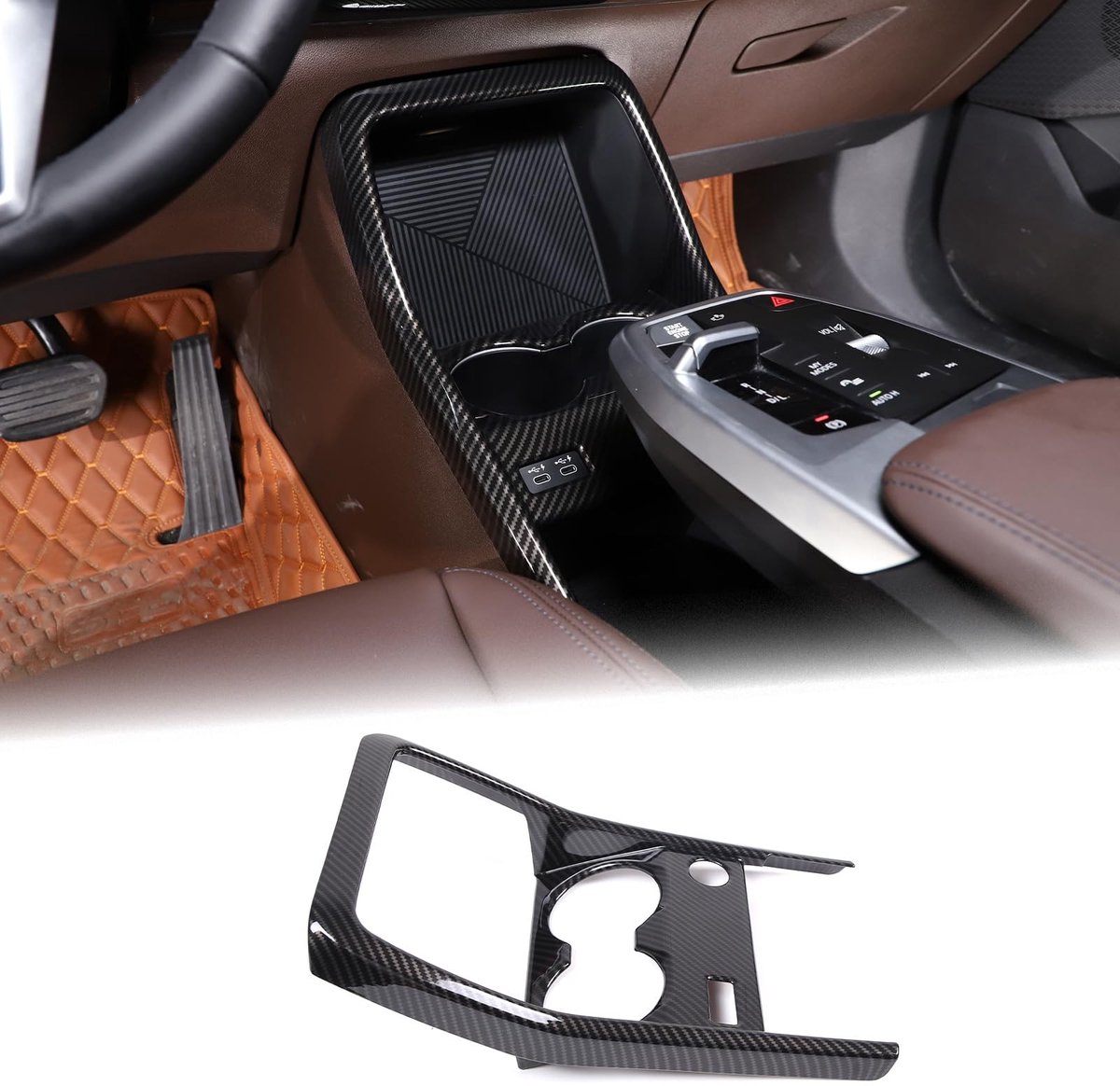 Auto Waterbekerhouder Trim Cover - Voor B-M-W X1 U11 2023-2024