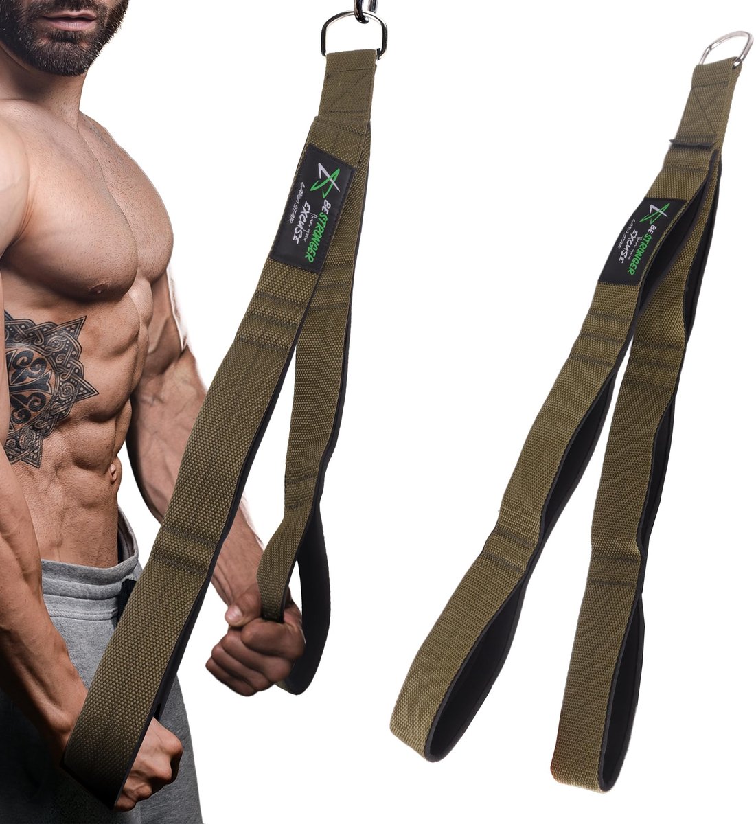 Triceps touw kabelbevestiging - Verstelbare lengte 61-137 inch