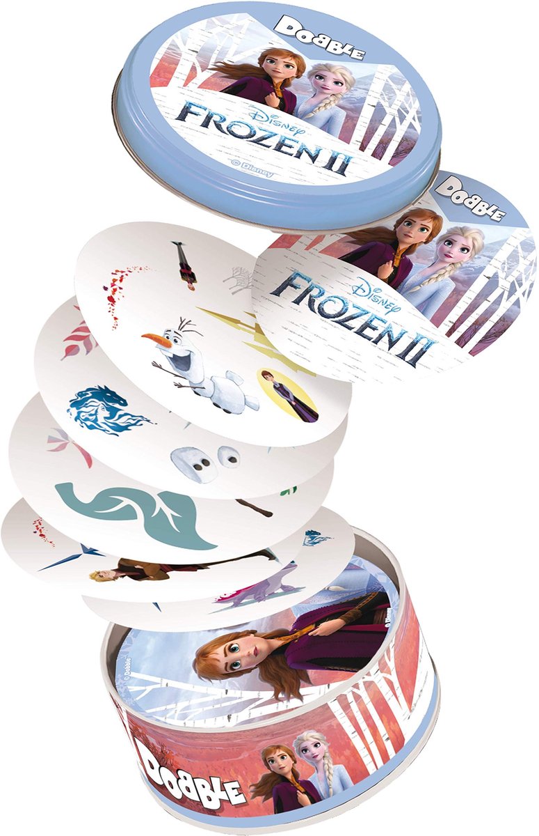 Dobble Frozen 2 Kaartspel - Voor 2-5 Spelers - Geschikt voor Kinderen vanaf 6 Jaar