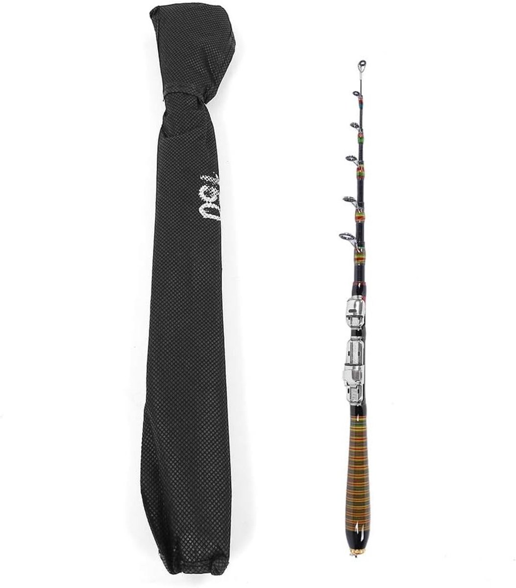 Telescopische Carbon Vissstaaf voor Zeevissen - Draagbare Handhengel met Accessoires (150 cm)