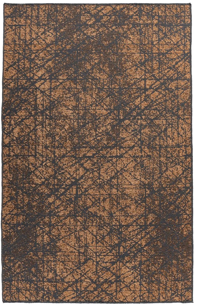 Dutch XXL Laagpolig Vloerkleed | Tapijt | Kalea | Lijnen | Geel | 160x230 cm