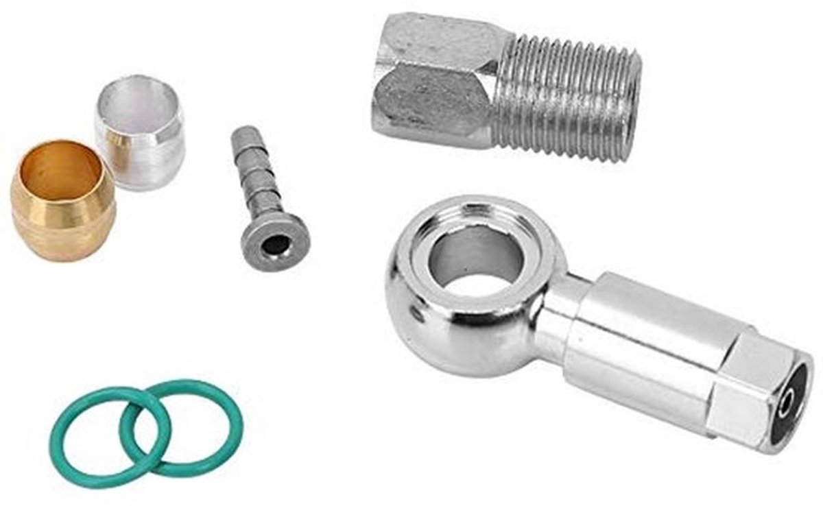 Hydraulische remslang, remslangset, koperkleurige olijfslangadapter, fietsaccessoireset voor BH90 fiets
