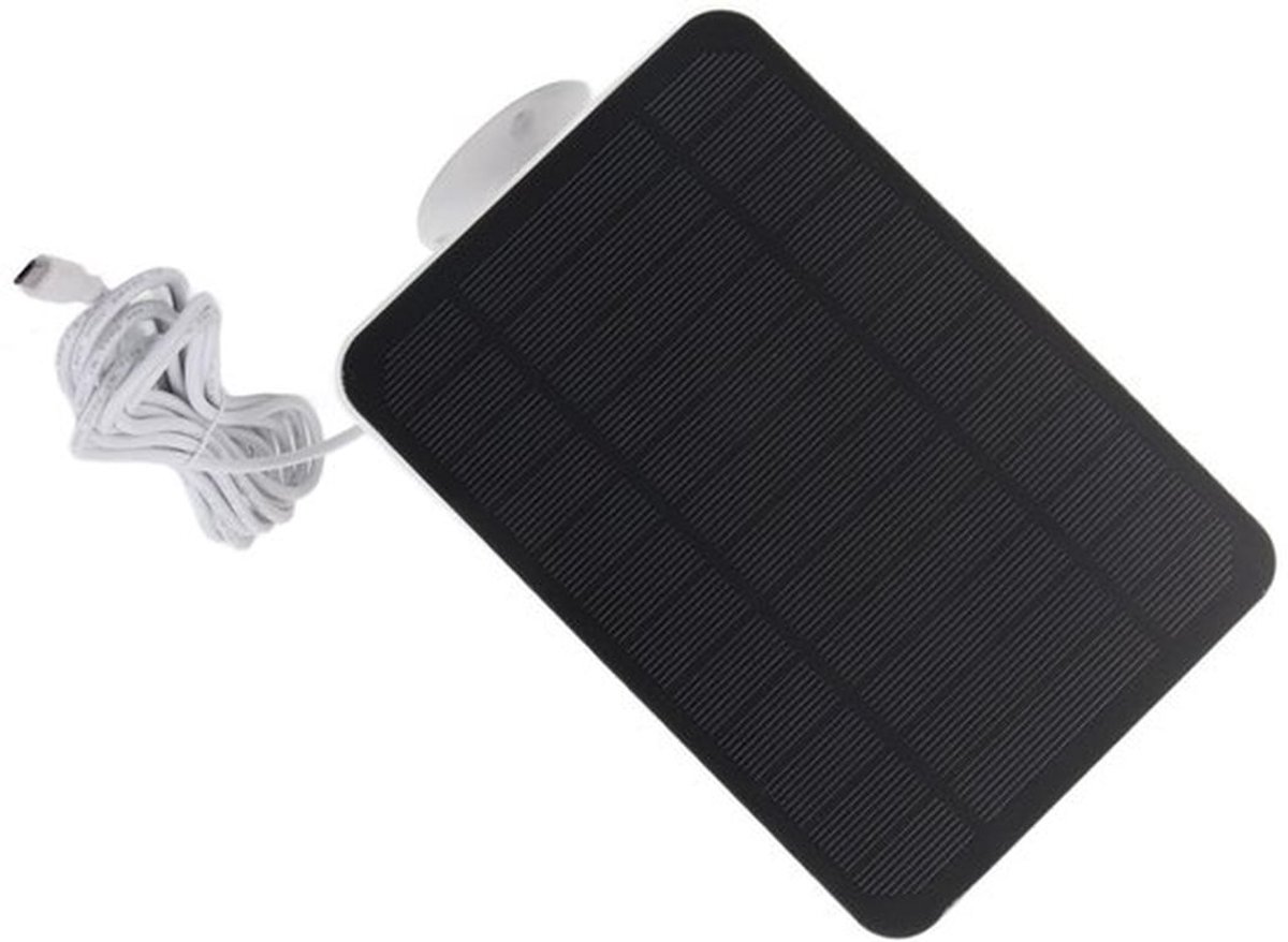 Zonnepaneelcamera 4W 5V voor Arlo Ring Blink Veiligheidsbeugel 360° Buiten 4W5V Zonnepaneel Knipperende Buitencamera VMA4600 IP65 Waterdichte Oplader met Verstelbare Zwarte