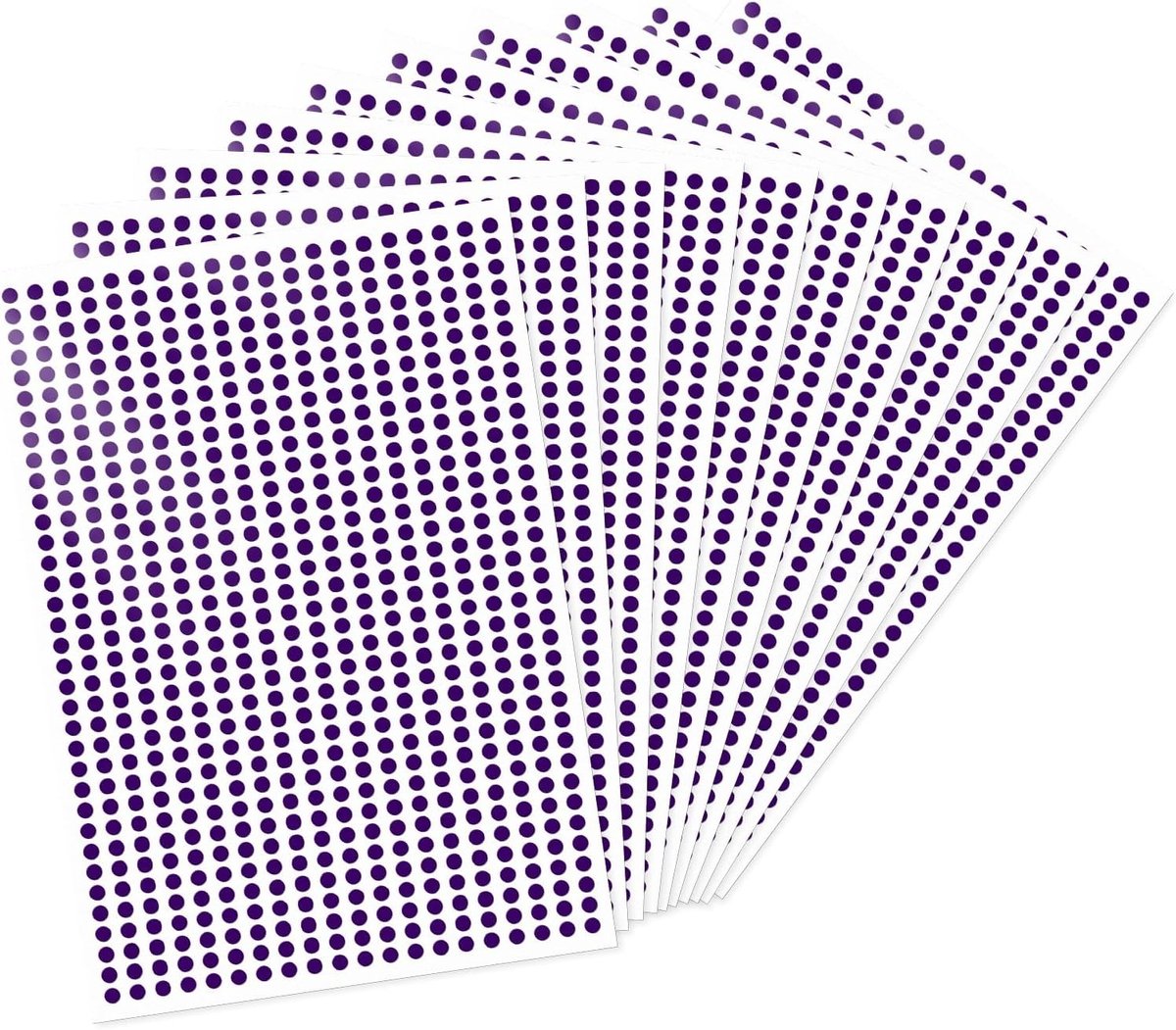 7000 stuks zelfklevende ronde stippenstickers in paars, 6,3 mm, ideaal voor kleurcodering en organisatie van documenten