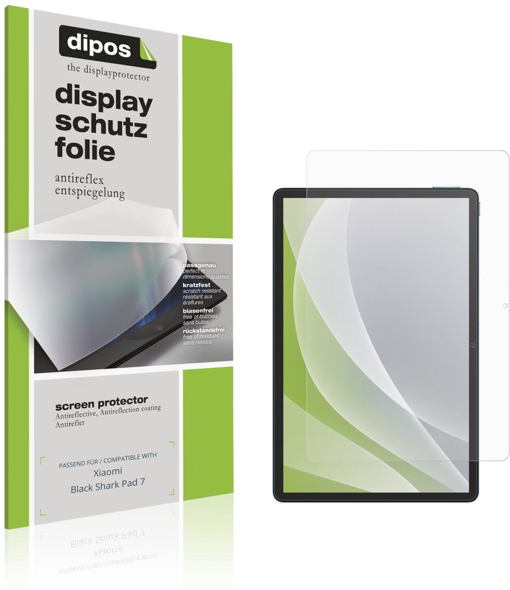 dipos – 2x Matte Beschermfolie geschikt voor Xiaomi Black Shark Pad 7 | Krasbestendige & antireflecterende Screenprotector Ultra-Thin