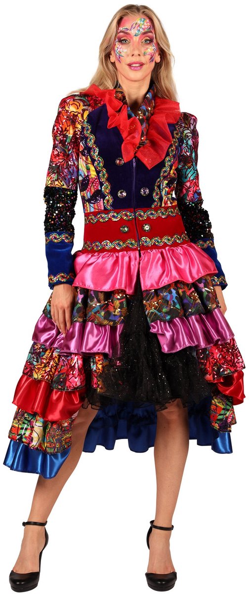 Fiesta Carnavale carnavalsjas voor dames - Vampier carnaval kostuum vleugels