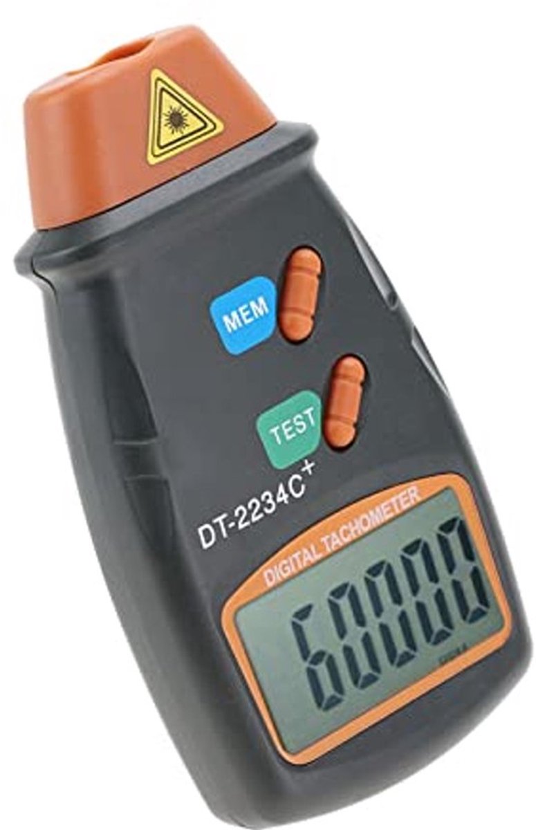 99999 RPM toerentellerbereik LCD-apparatuur DT-2234C + NON-digitale LCD-foto-toerenteller Mini-toerentellermeter