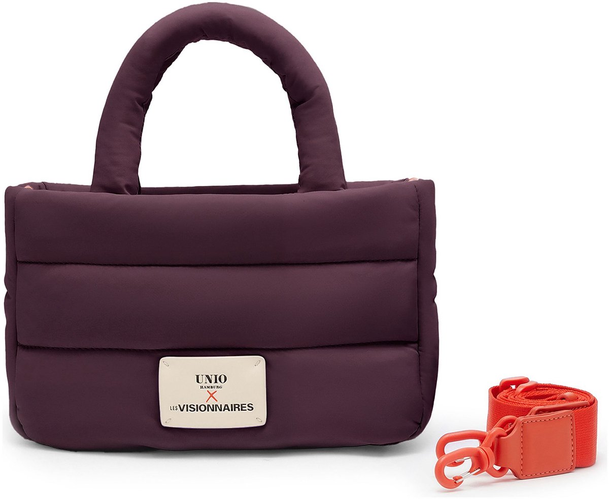 Unio Hamburg x Les Visionnaires handtas schoudertas Puffy Unio Cortina Dark Wine (rood)paars